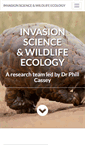 Mobile Screenshot of cassey-invasion-ecology.org
